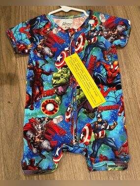 Bamboo Avengers One-Piece Shortie - Marvel Print